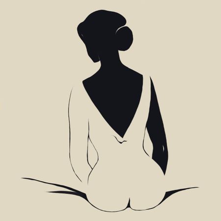 Нина Цориева (Картина, живопись - 
                  50 x 50 см) Nude