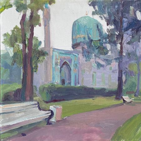 Мария Волкова (Картина, живопись - 
                  40 x 40 см) Мечеть