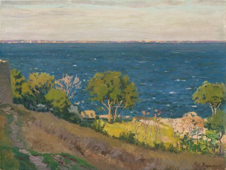 Николай Водолазский (Картина, живопись - 
                  60 x 45 см) Вид на Феодосийский залив