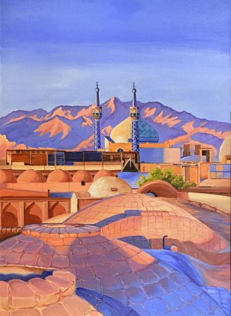 Елизавета Маренкова (Картина, живопись - 
                  55 x 75 см) Иран на рассвете