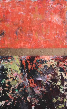 Мария Алдашкова (Картина, живопись - 
                  50 x 80 см) Звездная ночь под тенью леса