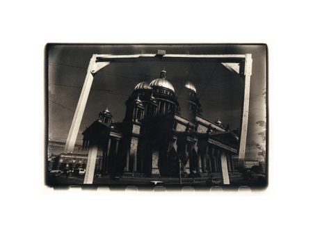 Александр Никипорец (Фотография - 
                  20 x 30 см) Портал. Исакий.