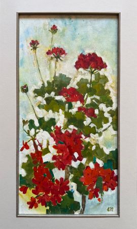Екатерина Феоктистова (Авторская графика - 
                  30 x 50 см) Герань