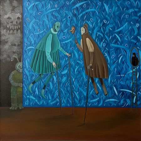 Леша Мелки (Картина, живопись - 
                  70 x 70 см) COLD WAVE