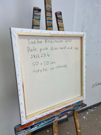 Саша Робинсон (Картина, живопись - 
                  150 x 50 см) Триптих "Абстрактная живопись в ярких тонах"