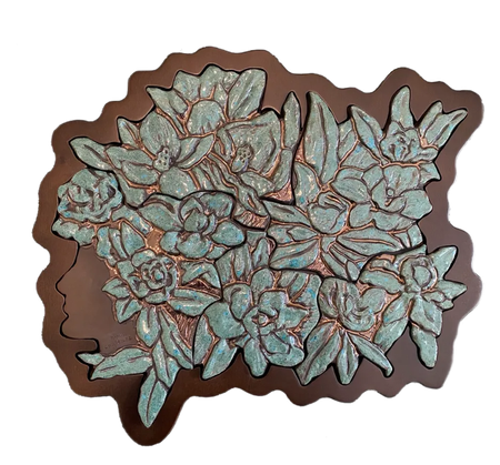 Вера Спасибкина (Скульптура - 
                  38 x 33 см) Nimia cogitare