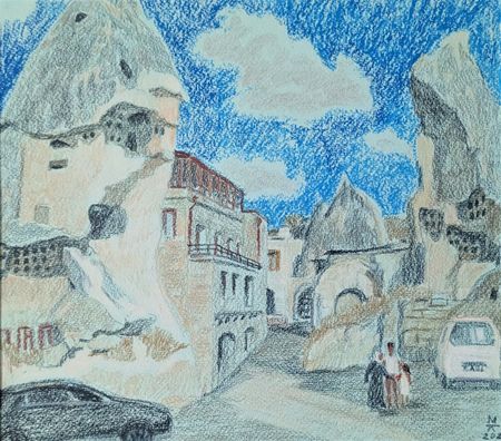 Екатерина Маланьина (Авторская графика - 
                  30 x 26 см) Вечное движение