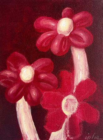 Виктория Зарецкая (embrassé par la muse) (Картина, живопись - 
                  18 x 24 см) Camomille