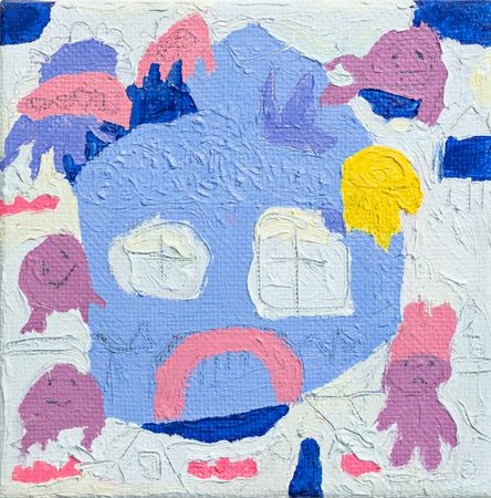 Анна Сави (АСА) (Картина, живопись - 
                  20 x 20 см) Из серии "Home"
