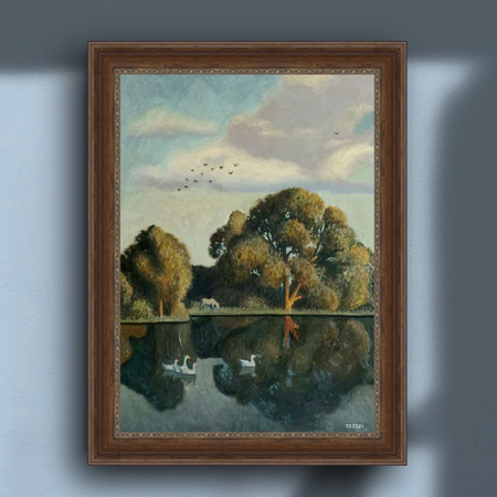 Татьяна Попова (Картина, живопись - 
                  50 x 70 см) Летний вечер