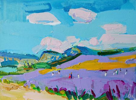 Олеся Лишаева (Картина, живопись - 
                  40 x 30 см) Лаванда
