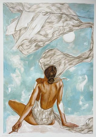 Анастасия Савенко (Графика цифровая (принты) - 
                  29.5 x 42 см) Взглядом за горизонт