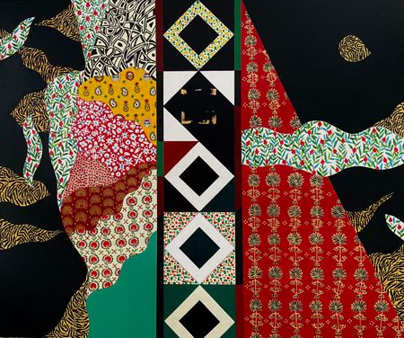 Ёкуб Бекназаров (Картина, живопись - 
                  115 x 95 см) Арабеска