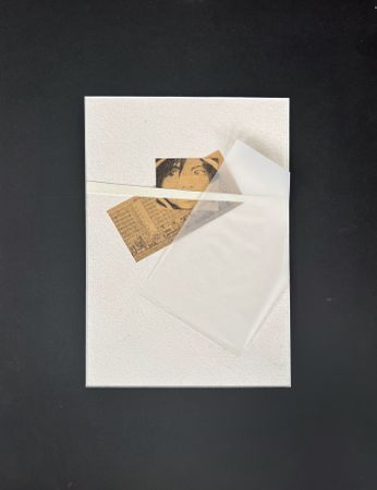 Оля Кройтор (Коллаж / ассамбляж - 
                  21 x 30 см) Без названия