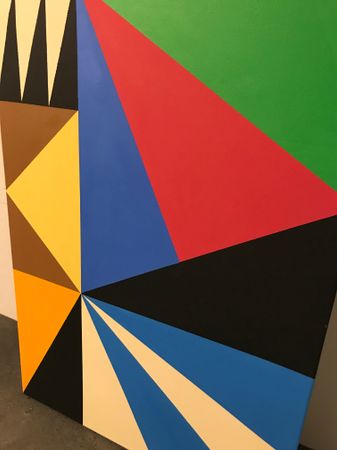 Юрий Ростиславский (Картина, живопись - 
                  50 x 70 см) Морфология треугольника