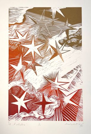 Мария Зайцева (Графика печатная - 
                  50 x 70 см) К звездам