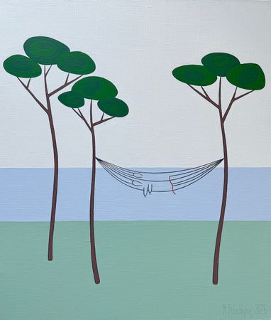 Мария Полушкина (Картина, живопись - 
                  60 x 70 см) Гамак