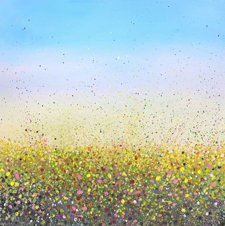 Анна Ганина (Картина, живопись - 
                  100 x 100 см) Summer happiness