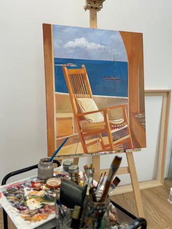 Алиса Дьякова (Картина, живопись - 
                  60 x 70 см) Внутренняя тишина