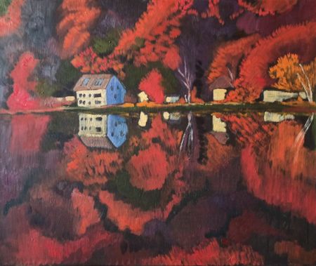 Анастасия Полякова (Картина, живопись - 
                  55 x 46 см) Осень