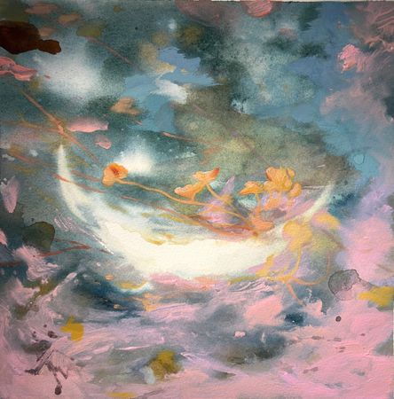 Дина Лепченкова (Авторская графика - 
                  30 x 30 см) В сумерках