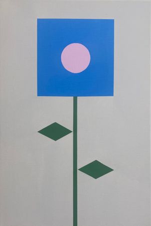 Юрий Ростиславский (Картина, живопись - 
                  40 x 60 см) Синий цветок