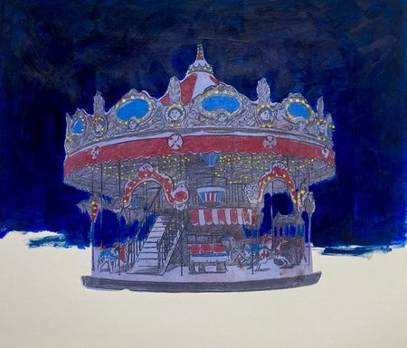 Надежда Воронцова (Графика печатная - 
                  49 x 42 см) Механизм для снегопада