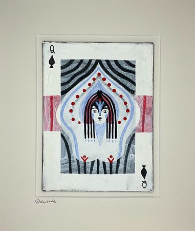 Лена Романовская (Авторская графика - 
                  15 x 20 см) Дама