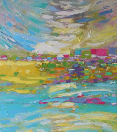 Андрей Шенгелия (Картина, живопись - 
                  80 x 90 см) Merry wind