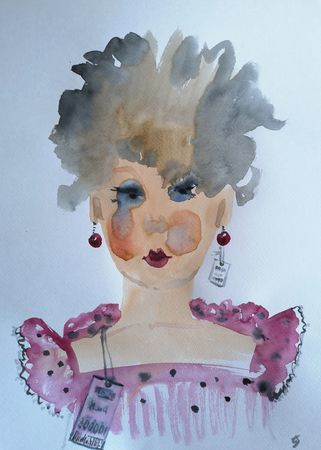 Елена Санина (Авторская графика - 
                  30 x 42 см) Распродажа