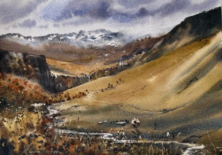 Жанна Губина (Авторская графика - 
                  36 x 26 см) Джилы-Су