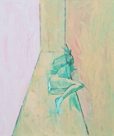 Катя Царева (Картина, живопись - 
                  30 x 35 см) In the room #3