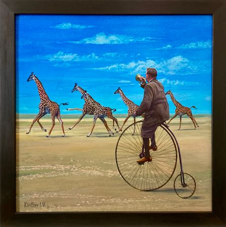 Игорь Кириллов (Картина, живопись - 
                  51 x 51 см) О высоком