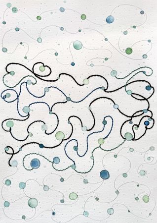 Ольга Ширяева (Авторская графика - 
                  29.6 x 41.9 см) Снежные встречи