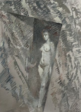 Саша Ярцева (Авторская графика - 
                  55 x 75 см) Лань