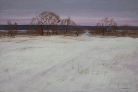 Вадим Комиссаров (Картина, живопись - 
                  106 x 71 см) Зима