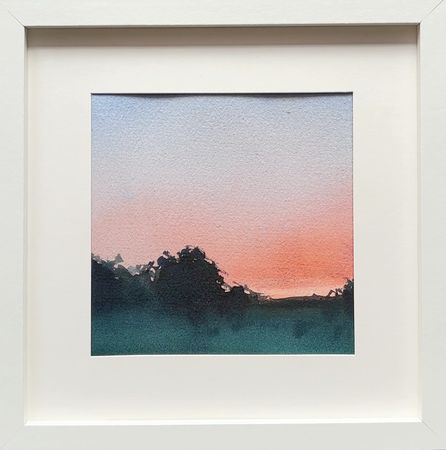 Александра Савина (Авторская графика - 
                  20 x 20 см) Майский вечер
