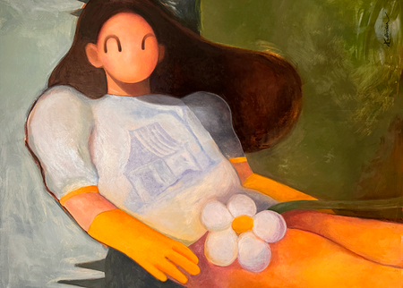 Екатерина Борщ (Графика печатная - 
                  70 x 50 см) Сад