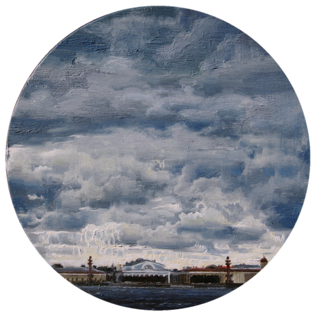 Алан Хатагты (Картина, живопись - 
                  15 x 15 см) Хляби небесные