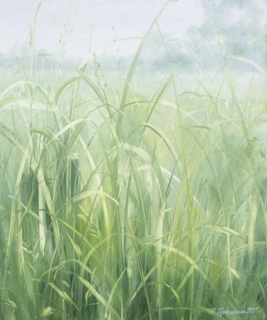 Татьяна Прокшина (Картина, живопись - 
                  50 x 60 см) Листья дикого ириса