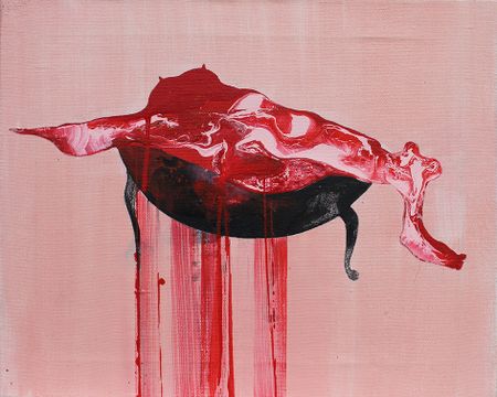 Юстина Комиссарова (Картина, живопись - 
                  60 x 40 см) На кушетке