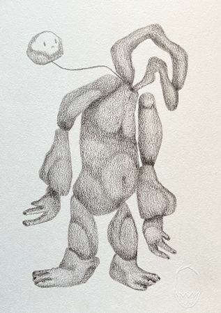 Леша Мелки (Авторская графика - 
                  21 x 29.7 см) CIRCUS ACTORS 3