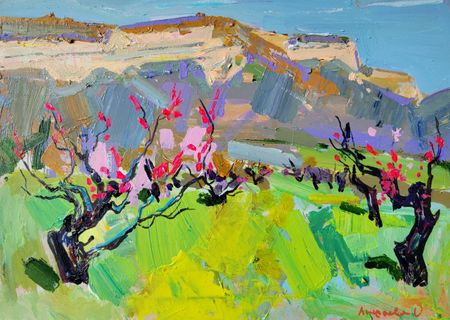 Олеся Лишаева (Картина, живопись - 
                  70 x 50 см) Персики