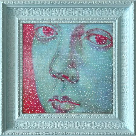 Ольга Рикун (Картина, живопись - 
                  43 x 43 см) Drops. Оммаж Пинтуриккио