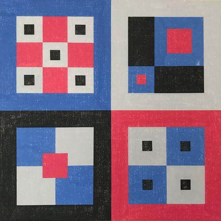Юрий Ростиславский (Картина, живопись - 
                  90 x 90 см) Игра слов