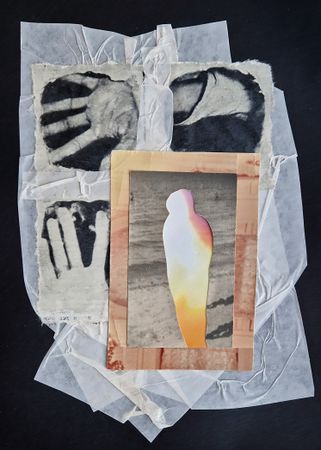 Валерия Финина (Коллаж / ассамбляж - 
                  14.8 x 21 см) Силуэт