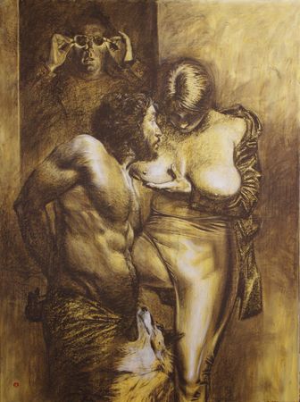 Алан Хатагты (Авторская графика - 
                  114 x 153 см) Caritas Romana