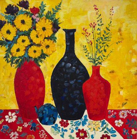 Елена Полищук (Картина, живопись - 
                  50 x 50 см) Солнечный день