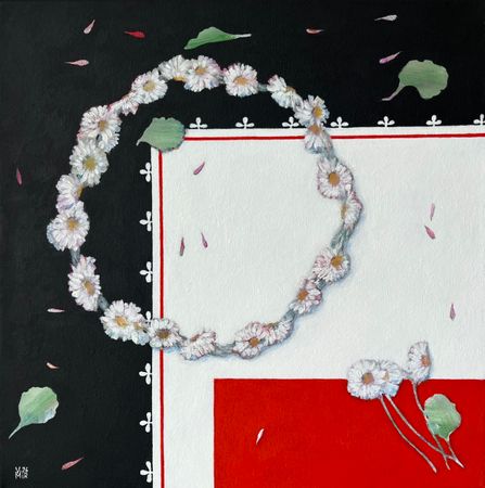 Валентина Мир (Картина, живопись - 
                  40 x 40 см) Контемпляция