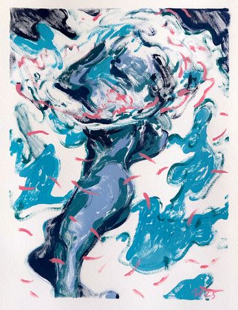 Илья Филатов (Авторская графика - 
                  31 x 41 см) Игра воды